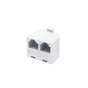 Distribuitor cablu telefon, 6P4C, 1 mufă - 2 priză