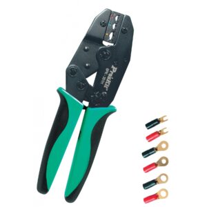 Cleşte de presat/sertizat papuci cablu, profesional, 220 mm