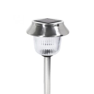 Lampă de grădină cu baterie solară, metalică