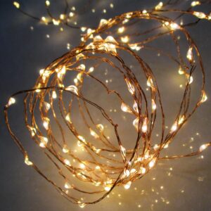 Ghirlandă cu LED-uri 80 LED alb cald pentru exterior