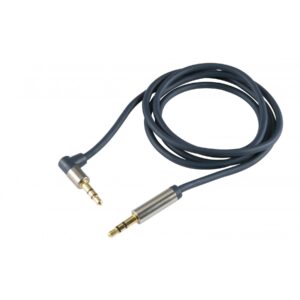 Cablu audio stereo metalic 3,5 mm - 3,5 mm, 1 m