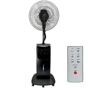 Ventilator cu umidificare, negru, 45 cm, 90 W