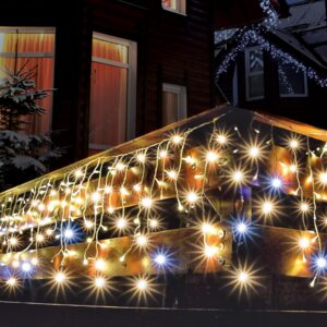 Perdea de lumini LED Home, exterior, 300 LED-uri albe, 5 m