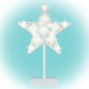 Decor pentru masă cu LED, brad, 4,5V