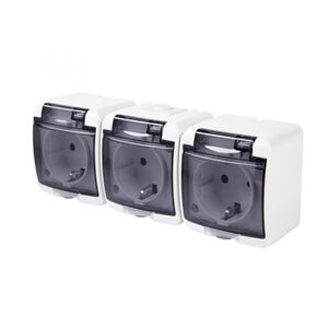 Priza de perete Aquastar, capac transp., 3 locuri