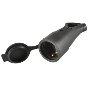 Stecher cu impamantare, IP44, cablu la 45°