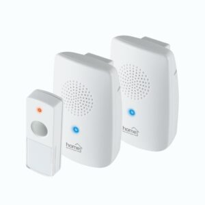 Sonerie fara fir, 2 sonerii si 1 buton, 100 m, clema curea