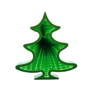 Decor de masă LED-uri cu oglindă, brad MRL 22/T