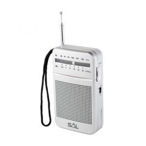 Radio portabil 2 benzi AM-FM, argintiu