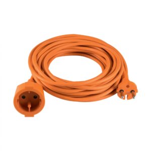 Prelungitor bifilar, 20m, 2x1,5 mm2, portocaliu