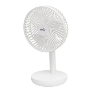 Ventilator de masa cu acumulator, 14 cm, alb