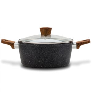 Oala 20 cm, strat antiaderent piatra, Nava