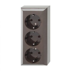 Priza 3p de interior, Business Line IP20, maro