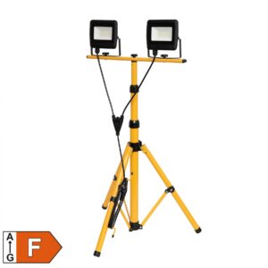Reflector LED cu stativ, 2x30W, 4000 lm, IP65