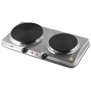 Plita portabila dubla, inoxidabil, 1500W 1000W