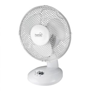 Ventilator de birou, 23 cm, alb