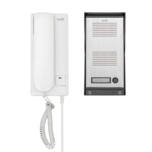 Interfon, metalic, aparent