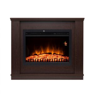 Șemineu MILANO cu flacără LED și putere 2000 W