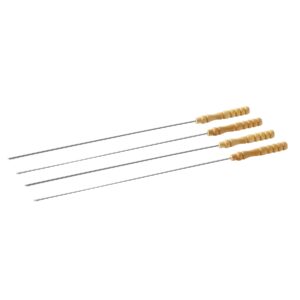 Barbecook BC-ACC-7068 set de țepușe, 4 buc, mâner din lemn, 43cm, 100% FSC
