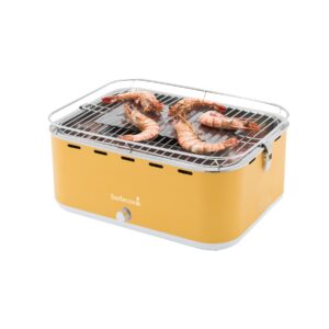 Barbecook BC-CHA-1016 Carlo grătar de masă cu cărbuni, galben, 44x33x21cm