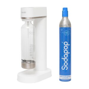 Aparat sifon cu patron CO2 Home, recipient premium 1000 ml, alb