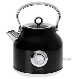 Fierbător electric Adler AD1346B 1,7L negru cu termometru