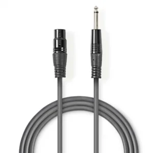 CABLU AUDIO XLR 3 PINI LA JACK 6.35MM M-T