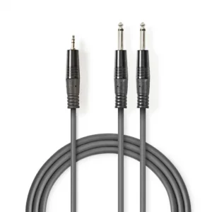 CABLU AUDIO 2 X JACK STEREO 6.35MM LA JACK 3.5MM T-T 5M, COTH23200GY50