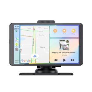 Navigație auto multimedia Well Spiffy cu ecran IPS de 7 inch, Apple CarPlay și Android Auto wireless