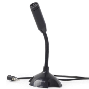 Microfon Gembird MIC-D-02 negru cu jack 3.5 mm