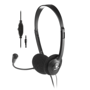 Căști On-Ear NGS MS 103 Pro negre cu microfon și control volum