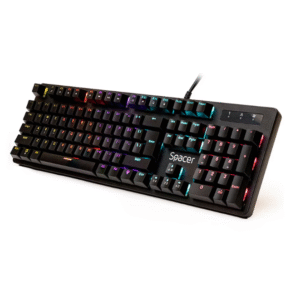 Tastatură mecanică Spacer Warior neagră cu iluminare RGB
