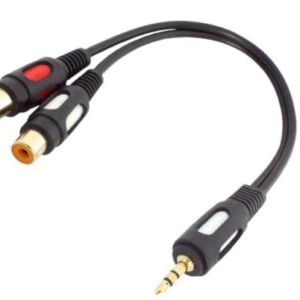 Cablu jack 3.5 la 2x RCA 25 cm KPO3872