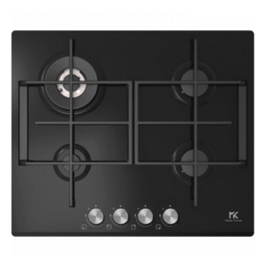 Plită incorporabilă Master Kitchen MKHG 6031ED-TCBK, gaz, 4 arzătoare, sticlă neagră