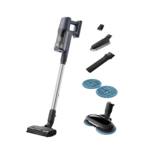 Aspirator vertical Electrolux Seria 600 EP61H21WET albastru gri, cu perie PowerPro multisuprafețe cu LED și cap de aspirare cu mop