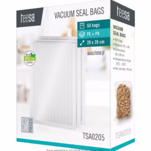 Pungi ambalare în vid Teesa 20x28 cm 50 buc