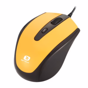 Mouse optic Serioux Pastel 3300, USB, Galben
