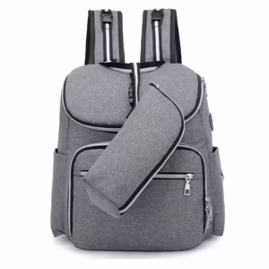 Rucsac Spacer Pumpkin gri cu port USB 2.0