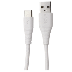 Cablu date/incarcare rapida Golf Flying Fish GC-64T USB 2.0 la USB Type C, 3A, 1,2 m, alb