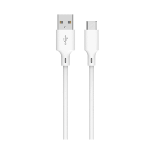 Cablu USB 2.0 A tata - USB-C, 2m, alb, Well