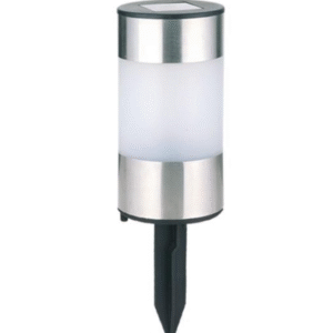 Lampă solară de grădină, 1x LED, 21cm de oțel inoxidabil