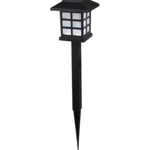 Lampa solara de gradina, 38 cm, inaltime 8.5 cm, IP44, negru, rezistenta la apa