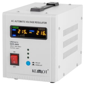 Stabilizator tensiune automat 2000VA Kemot alb