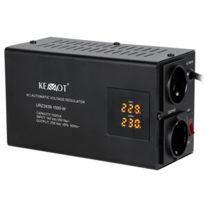 Stabilizator tensiune automat Kemot URZ3439-1500 1500VA pentru perete, culoare negru