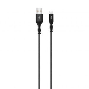 Cablu de date și încărcare micro USB Well 1m negru