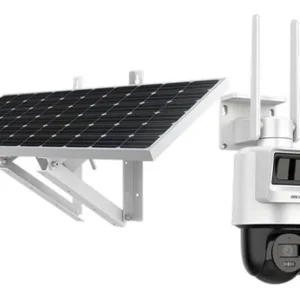 Camera de supraveghere cu panou solar si SIM 4G, 4MP 2K, IR 30m, Alarma, PIR + Radar, Audio, Hikvision DS-2DE2C400IWG-K/4G/C09S20(2.8mm)