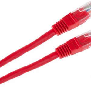 Cablu patchcord UTP 8c mufă-mușcă 1,0m CCA roșu