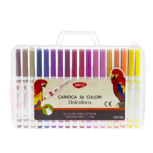 Carioci 36 culori cu vârf conic DACO CA136