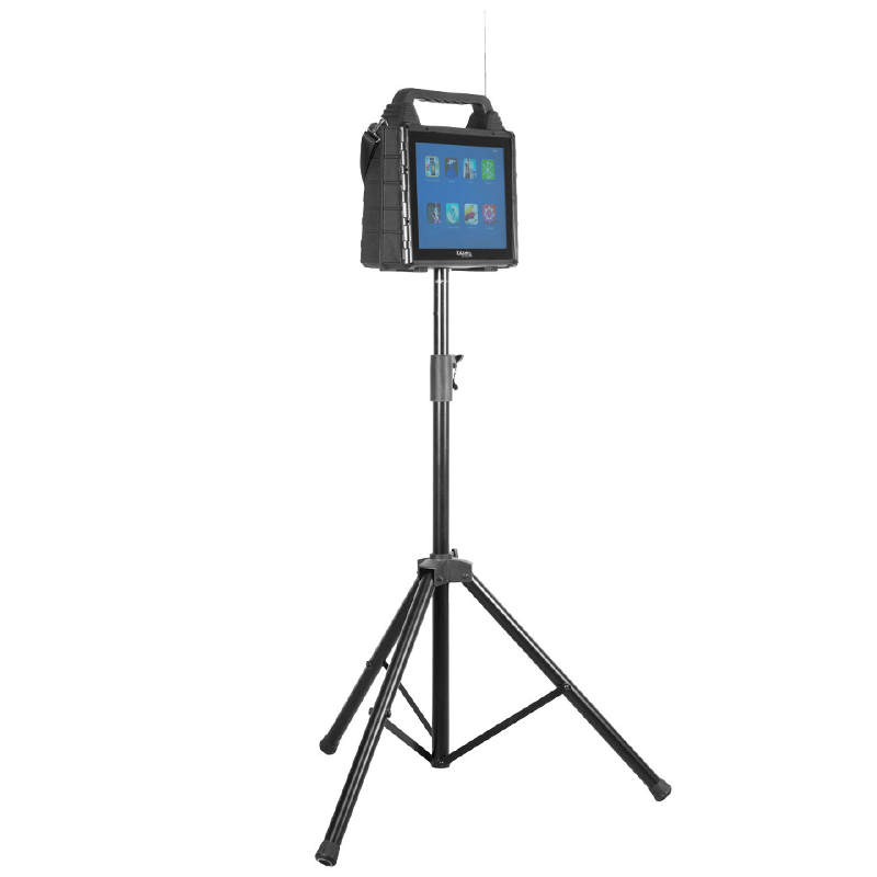 Set portabil karaoke cu ecran incorporat 14.1" si 2 mic wireless KARAVISION