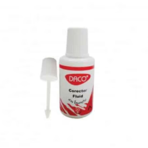 Corector fluid cu burete Daco CF002 alb pentru corectarea greșelilor scrise
